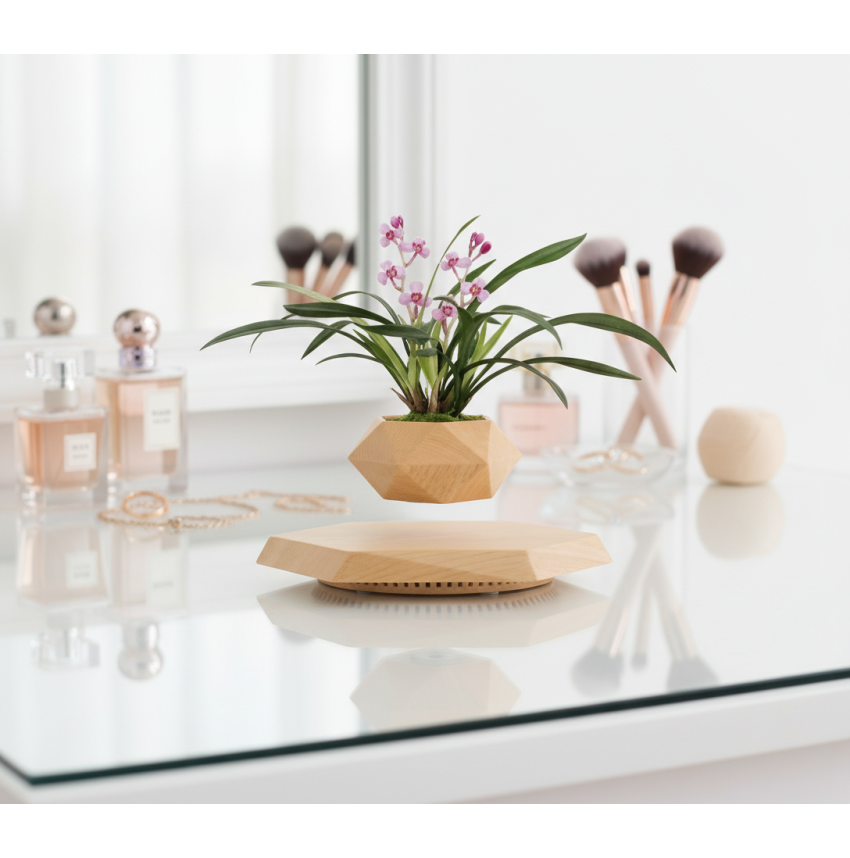 Pot lévitant plante intérieure Orchidée Rose