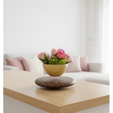 Pot de fleur en lévitation