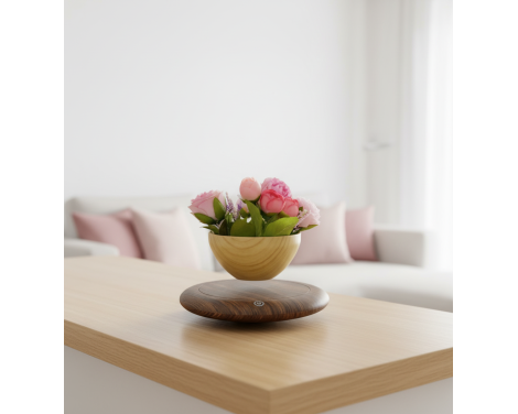 Pot de fleur en lévitation