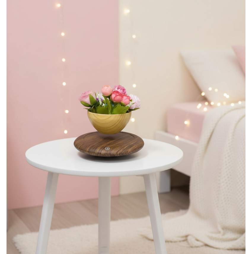 Pot de fleur en lévitation