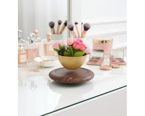 Pot de fleur en lévitation