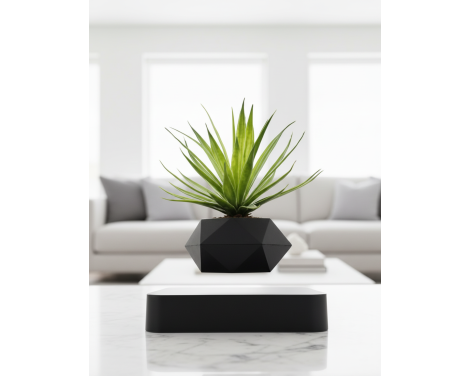 Pot de plante en lévitation magnétique design