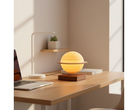 Lampe SATURNE lévitation