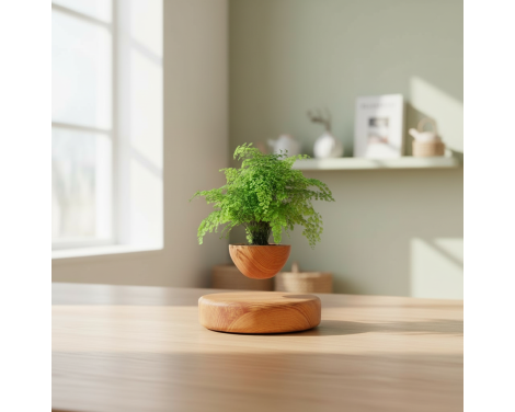 Pot lévitant plante intérieure Fougère verte
