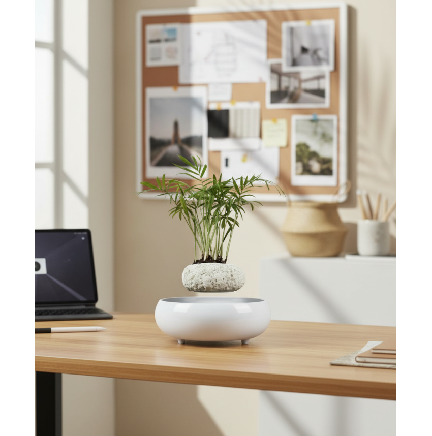 Pot lévitant plante intérieure Palmier miniature