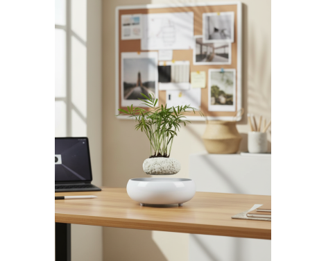 Pot lévitant plante intérieure Palmier miniature