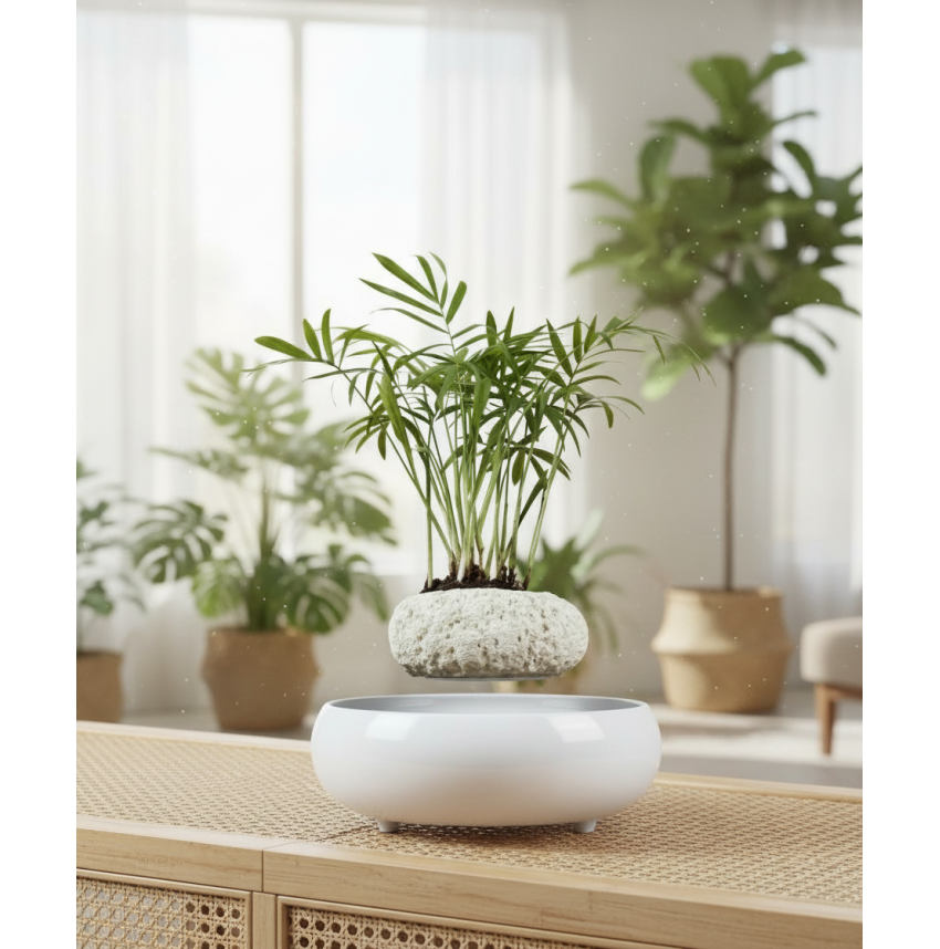 Pot lévitant plante intérieure Palmier miniature
