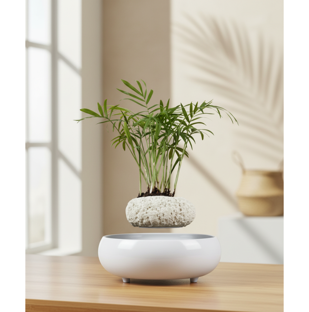 Pot lévitant plante intérieure Palmier miniature