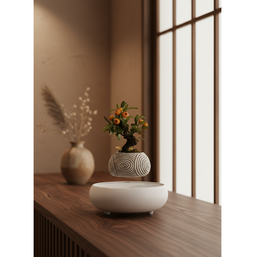 Pot lévitant plante intérieure Kumquat Décoratif